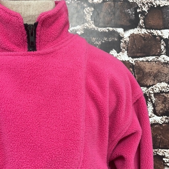 Marmot Fleece Sweatshirt Jacket Pullover Side Zipper Pink Size 10 - Picture 3 of 9